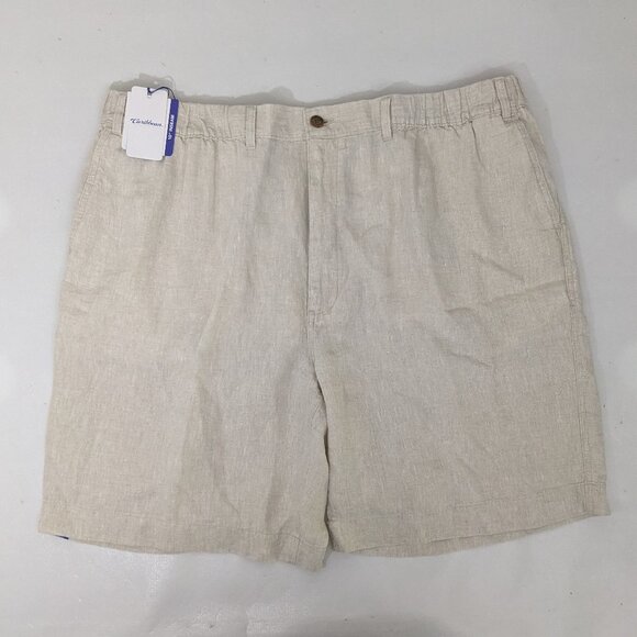 Roundtree & Yorke Other - NEW- Big Mens Roundtree & Yorke Caribbean Linen Shorts 10" Inseam- Beige
